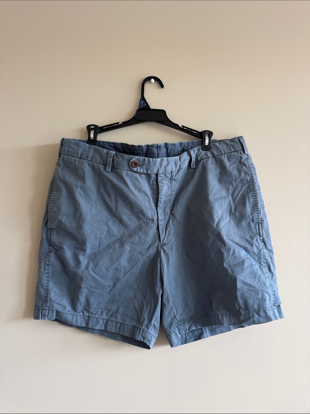 Sid Mashburn Men's Flat-Front Shorts in Slate Blue
